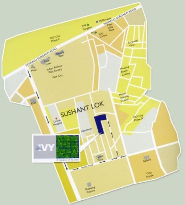 Silverglades The Ivy Location Map