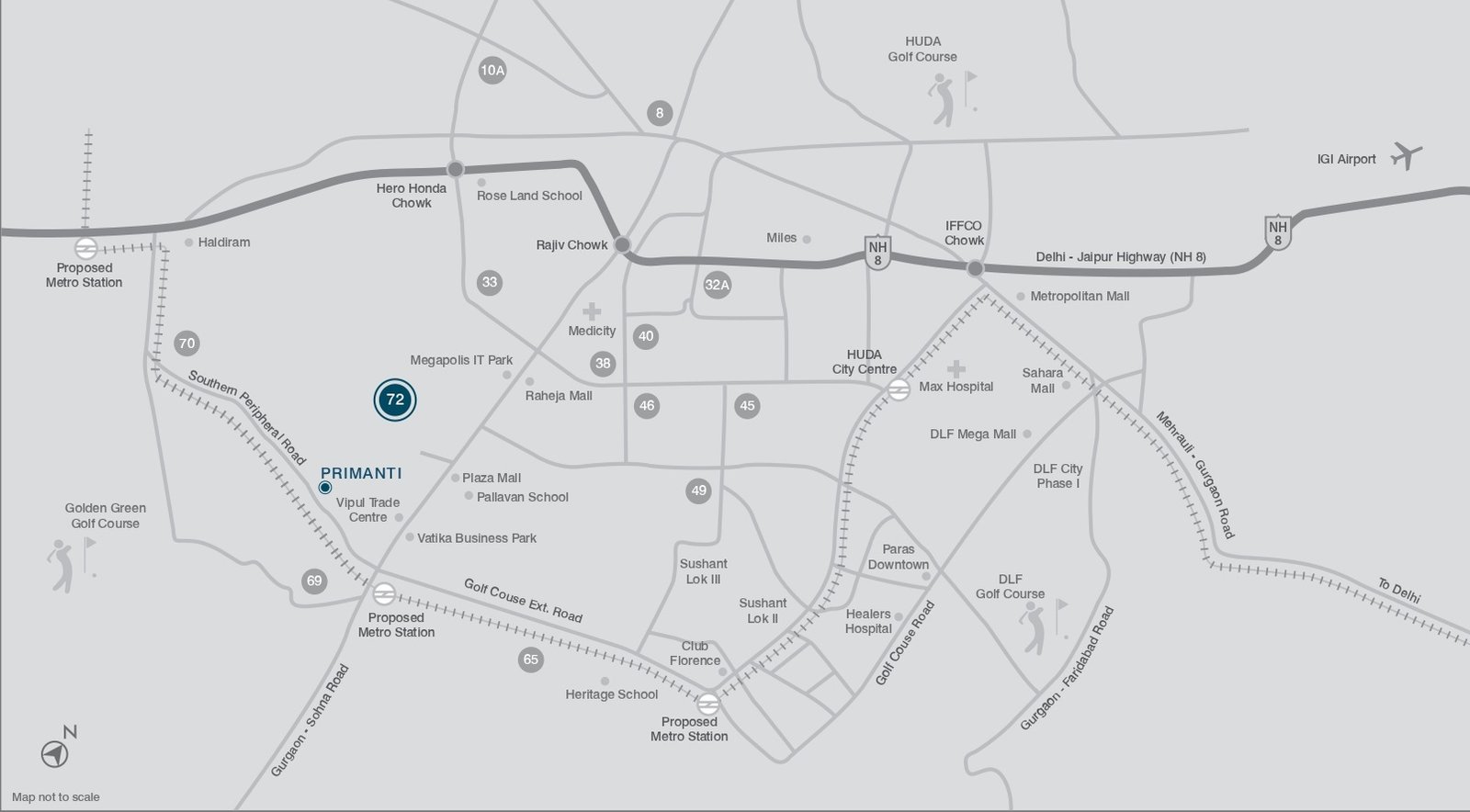 Tata Primanti Location Map