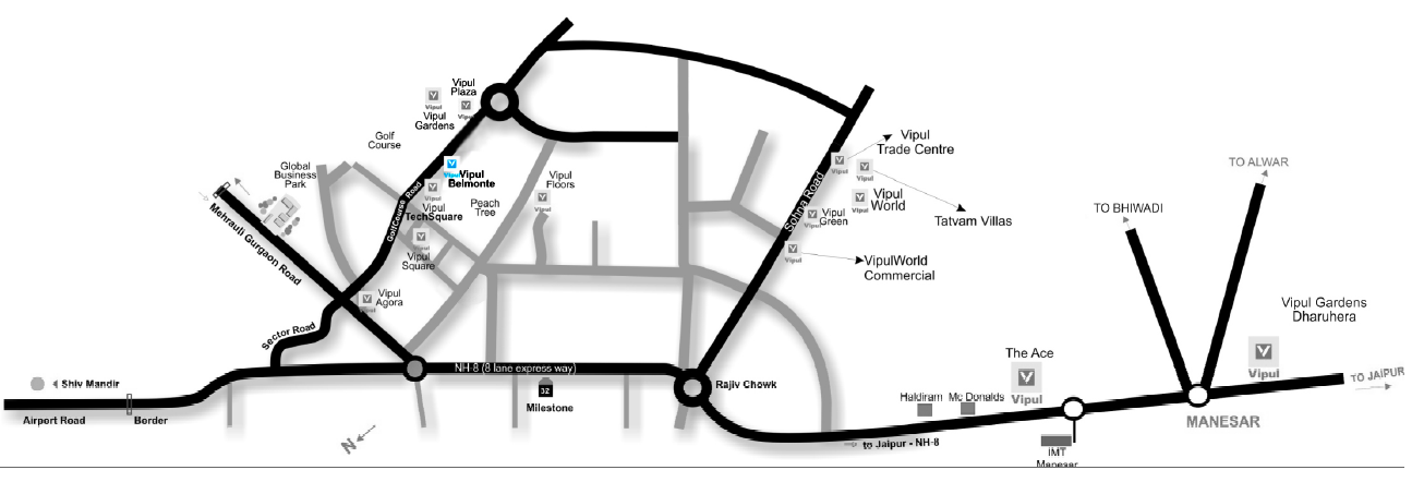 Vipul Belmonte Location Map